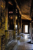 Myanmar - Mandalay, Shwenandaw Kyaung (the Golden Palace) a wonderful example of the Burmese unique teak architecture and wood-carving art. 